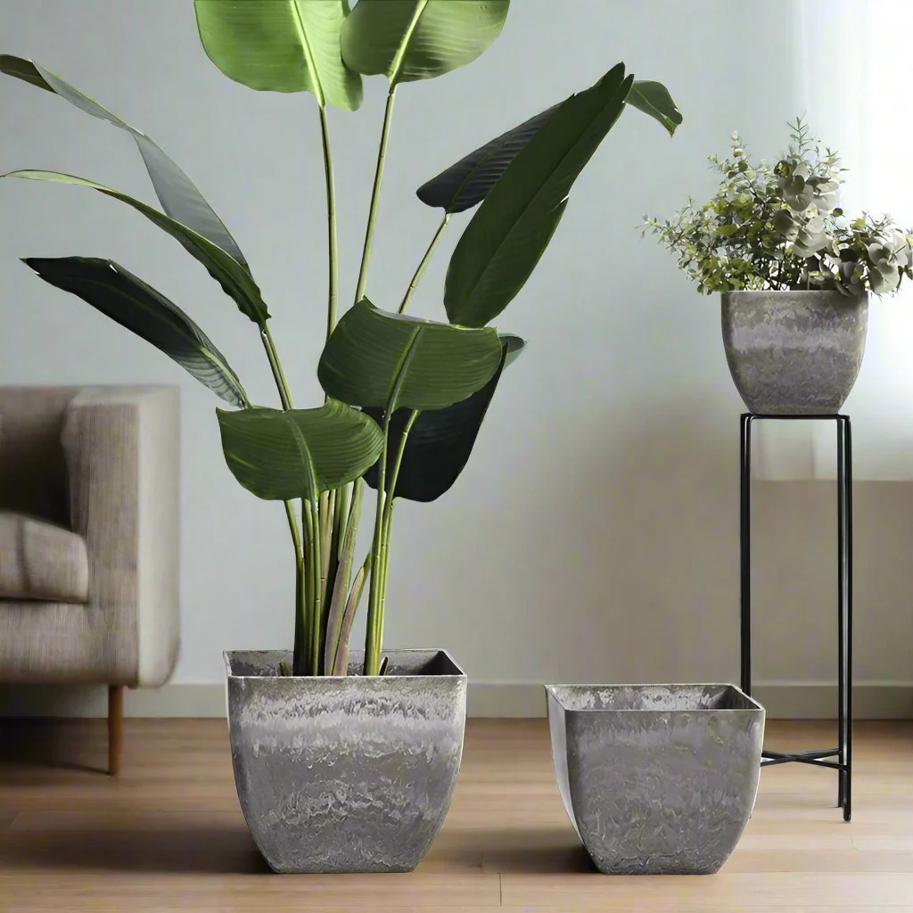 Airstone Cube Pots - Large - Image 2