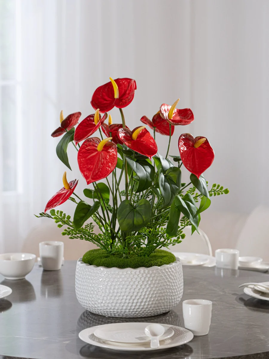 Anthurium Arrangement (Life-like Artificial) - Image 3