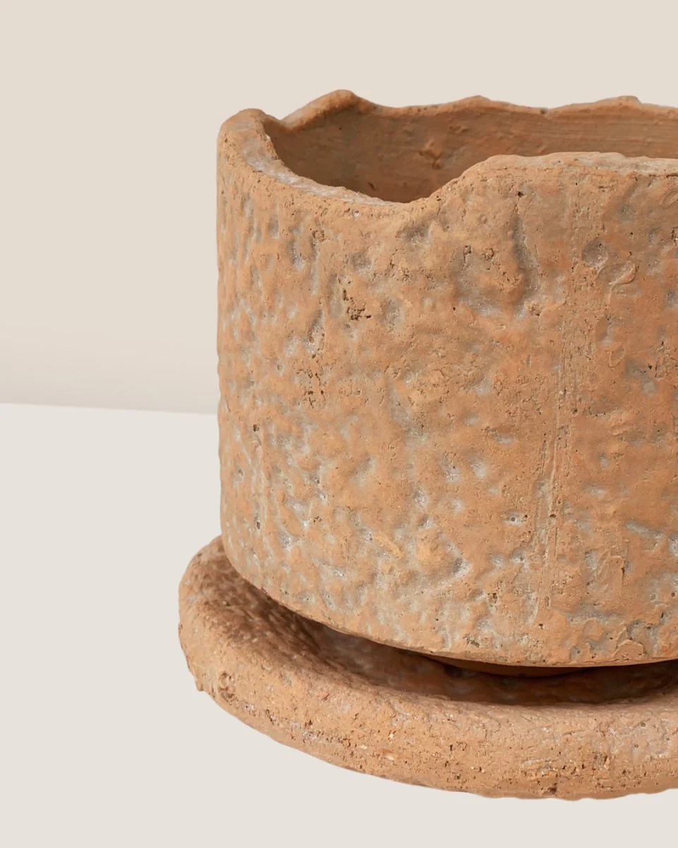 Coral Stone Ceramic Planter - Image 7