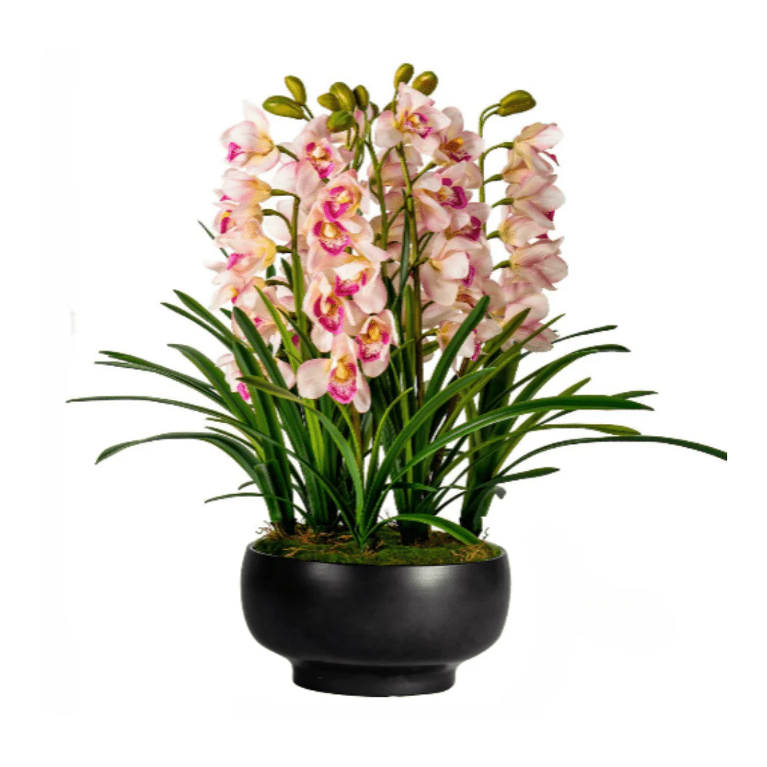 Cymbidium Flowers Arrangement (Life-like Artificial) - Image 12