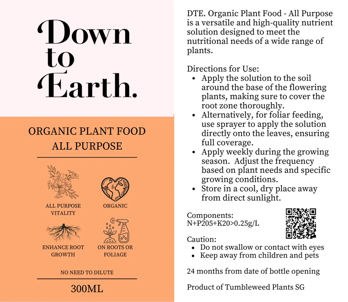 Down To Earth. All Purpose Plant Food - Image 12