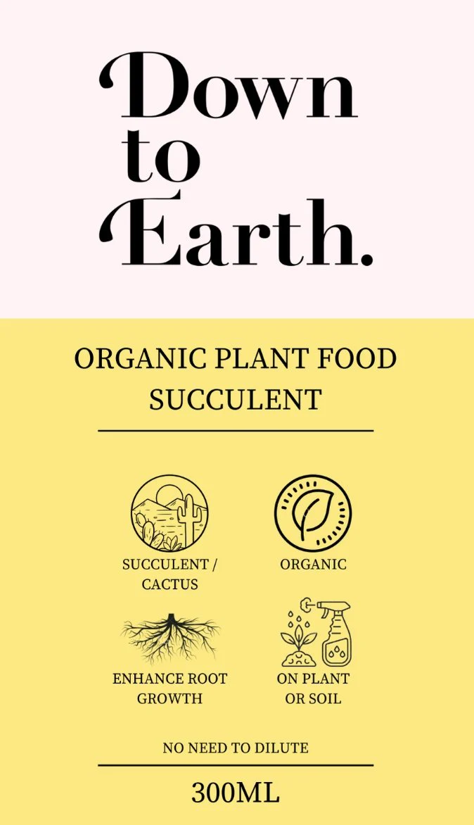 Down To Earth. Organic Plant Food - Succulent/Cacti - Image 3