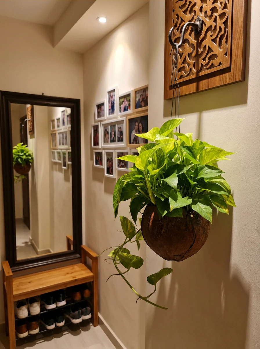 Epipremnum Aureum - Golden Pothos (Variegated) in Coco Husk - Image 5