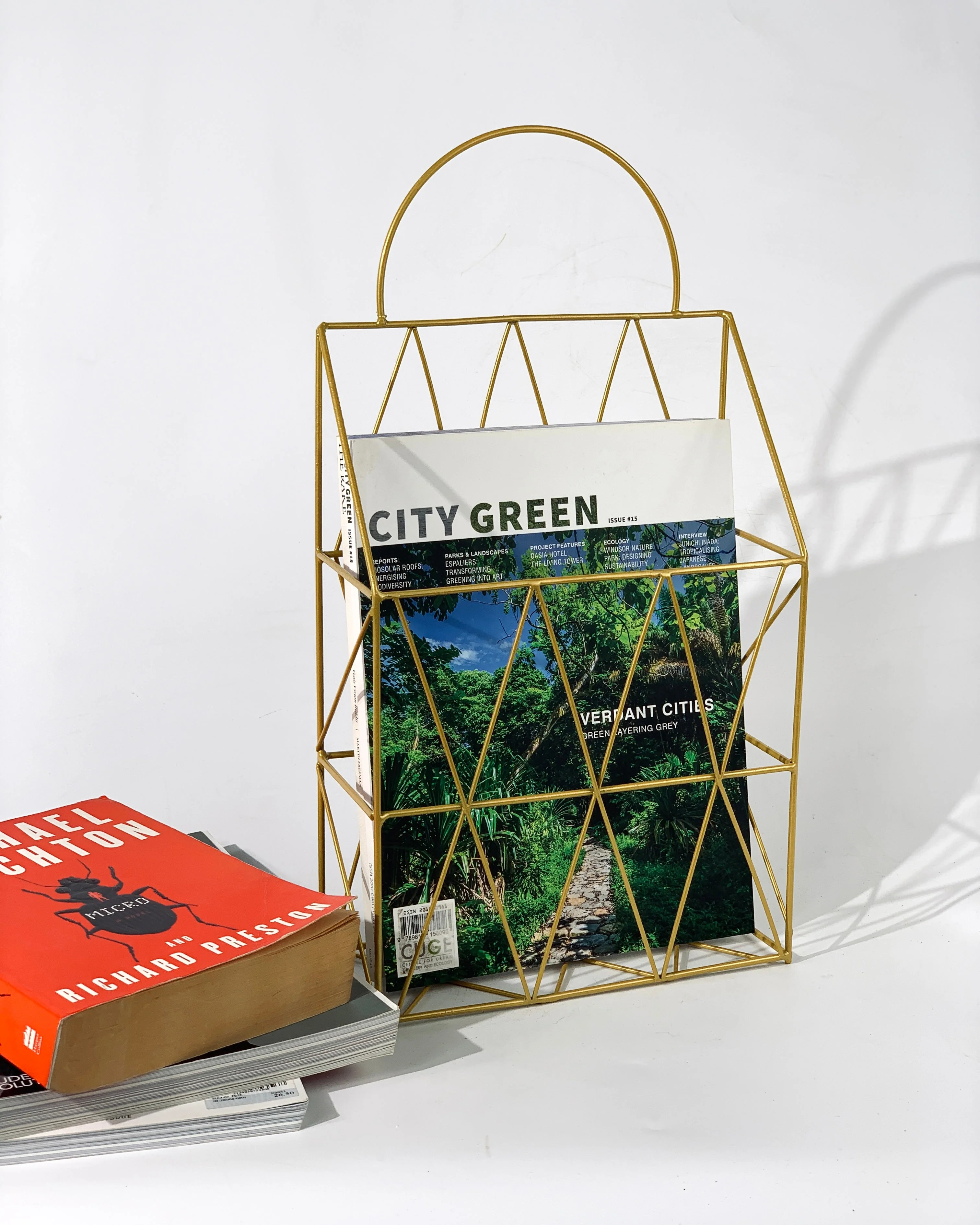 Gold Magazine rack - Image 3