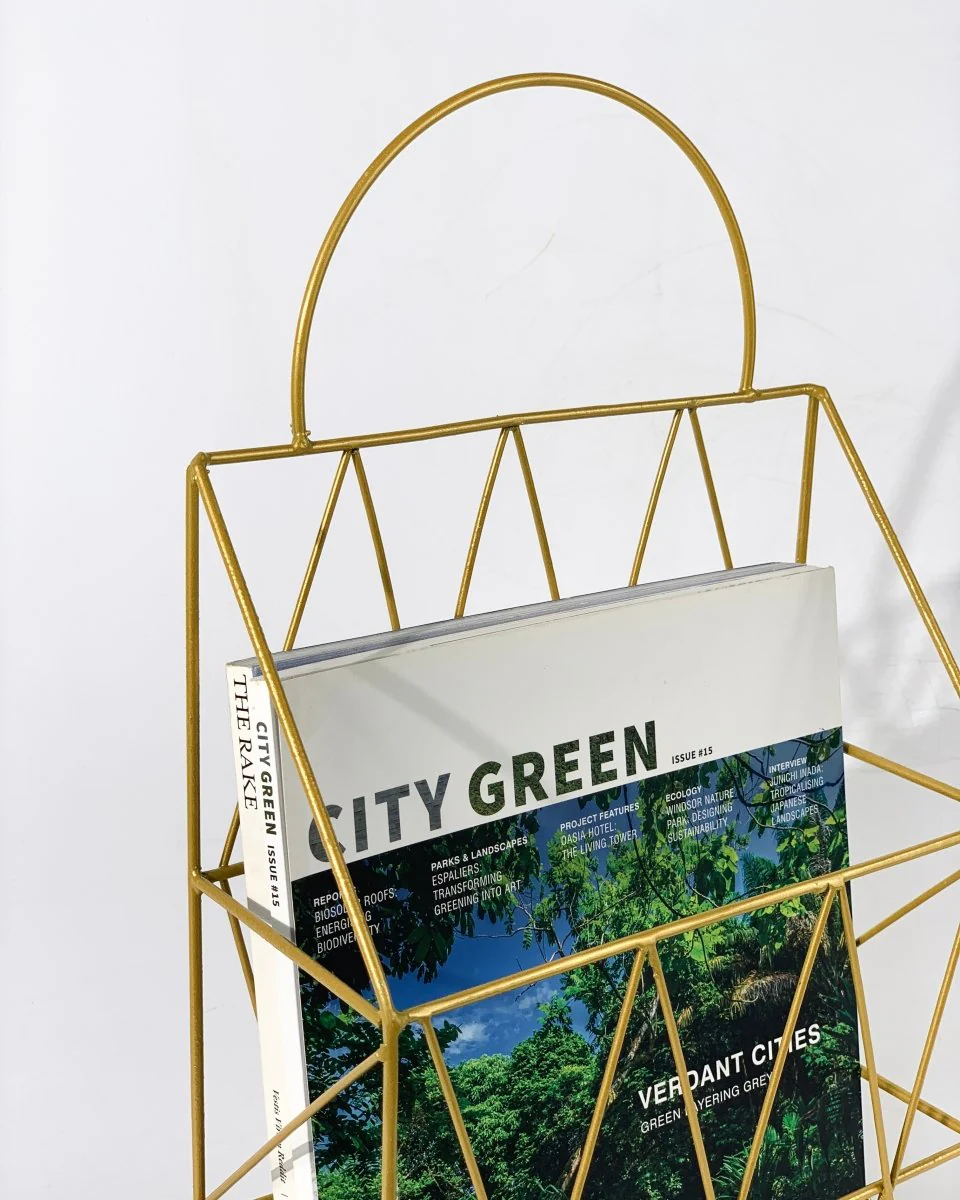Gold Magazine rack - Image 4