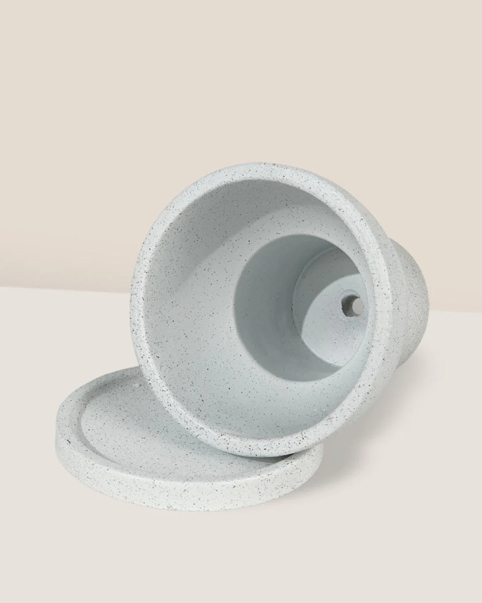 Little Tower White with Tray Planter - Image 3