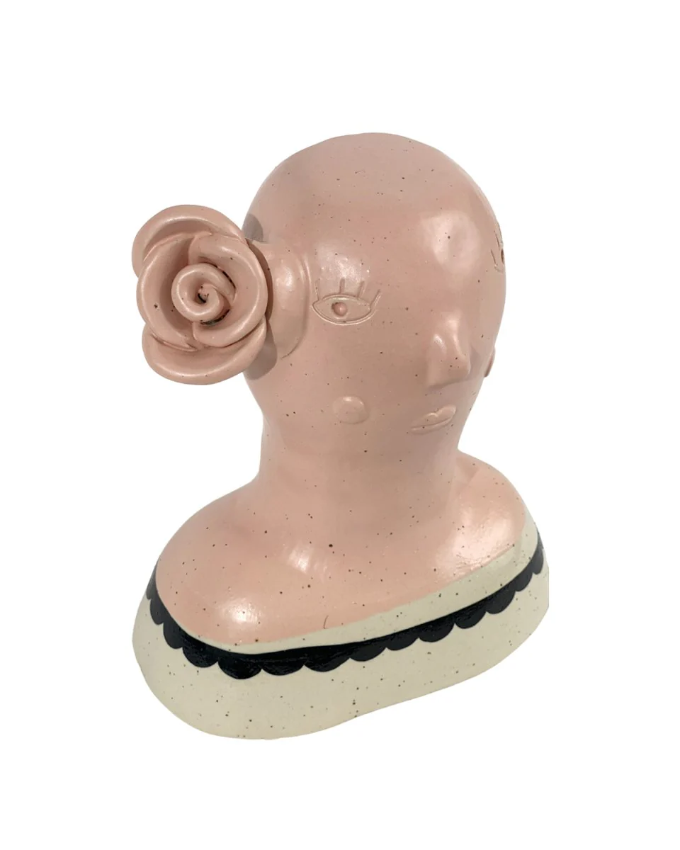 Misfit Pink Lady Sculpture - Image 6