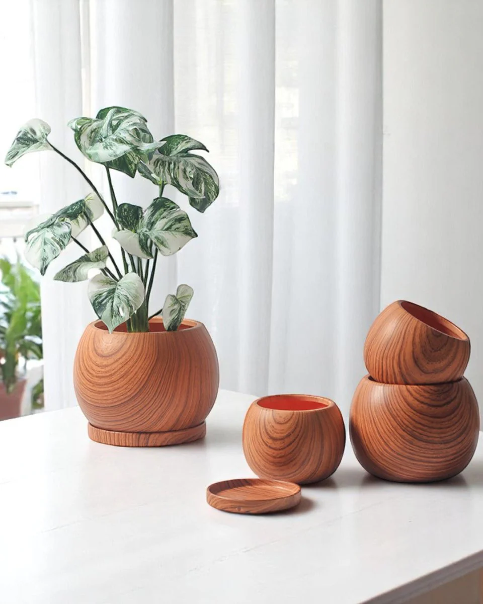 Nala Wood Planter - Small - Image 4