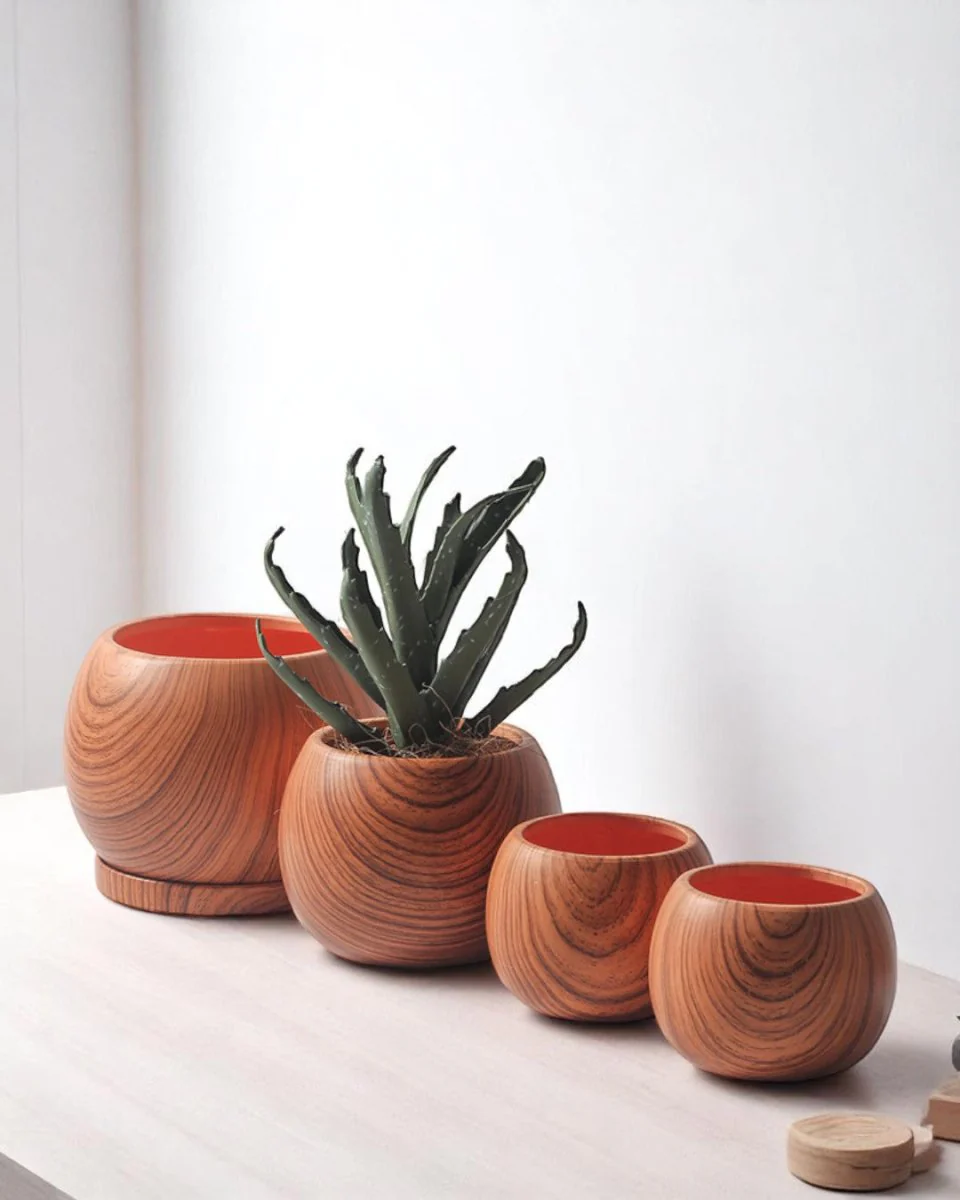 Nala Wood Planter - Small - Image 8