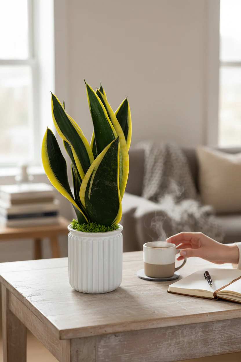 Sansevieria Trifasciata Laurentii Hydro - Self Watering - Image 4