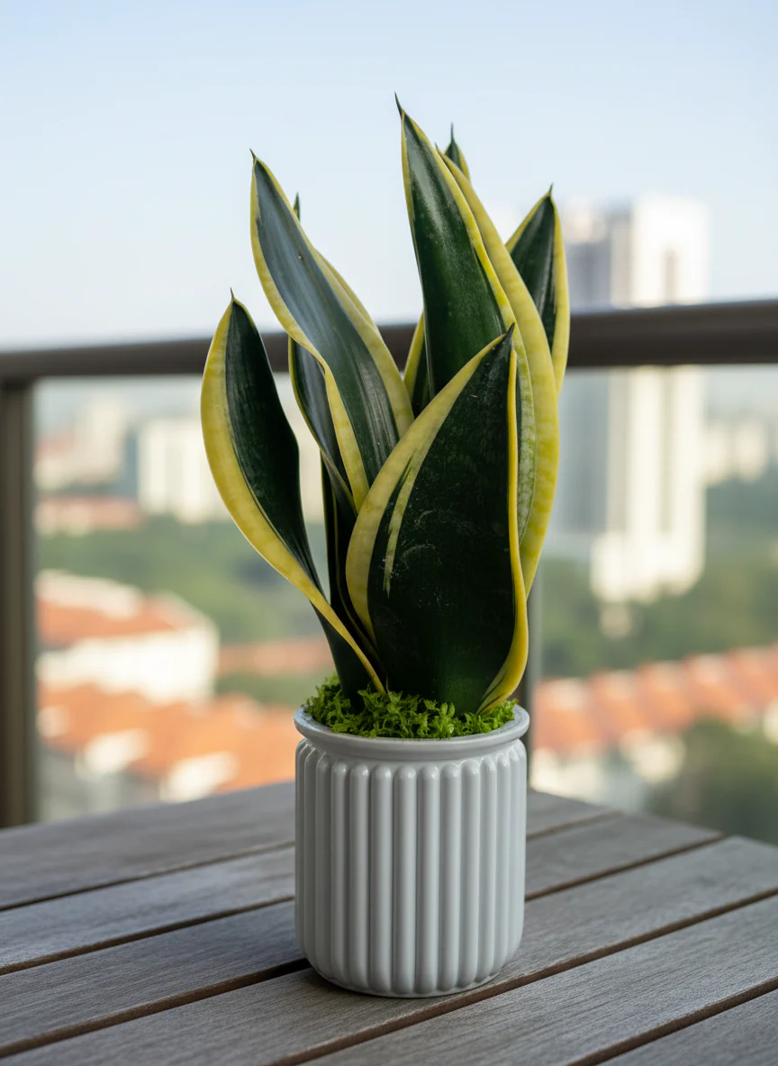 Sansevieria Trifasciata Laurentii Hydro - Self Watering - Image 5