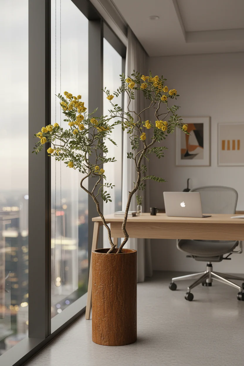 Locust Flower Tree - Real-Trunk Artificial